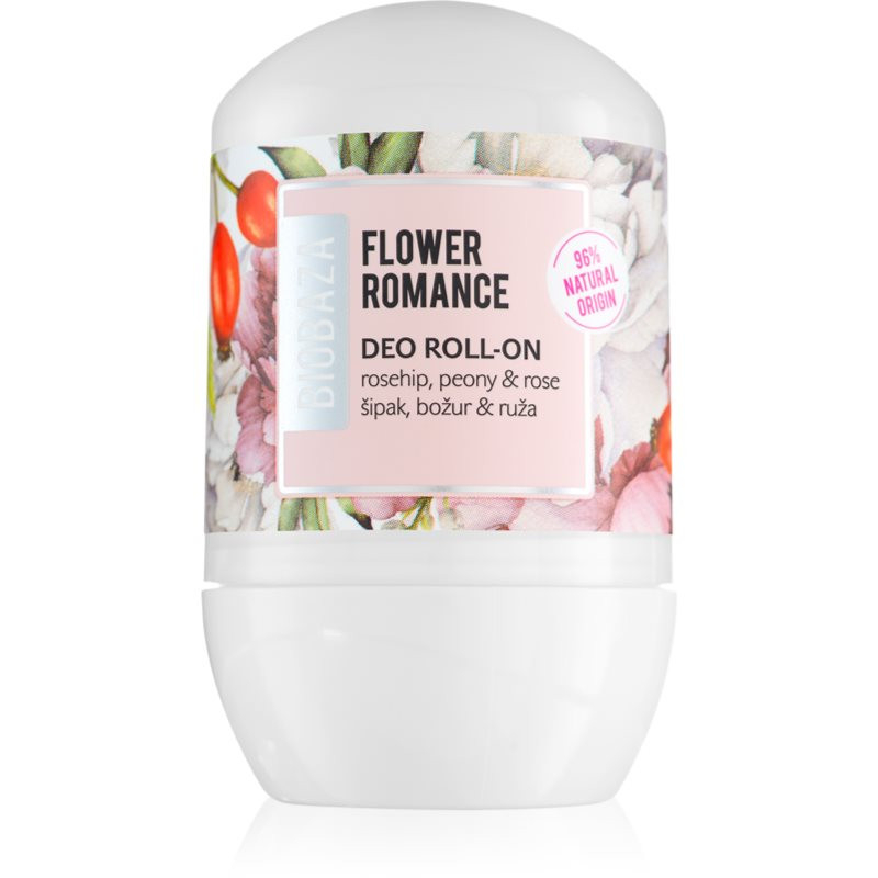 BIOBAZA Flower Romance dezodorant roll-on 50 ml