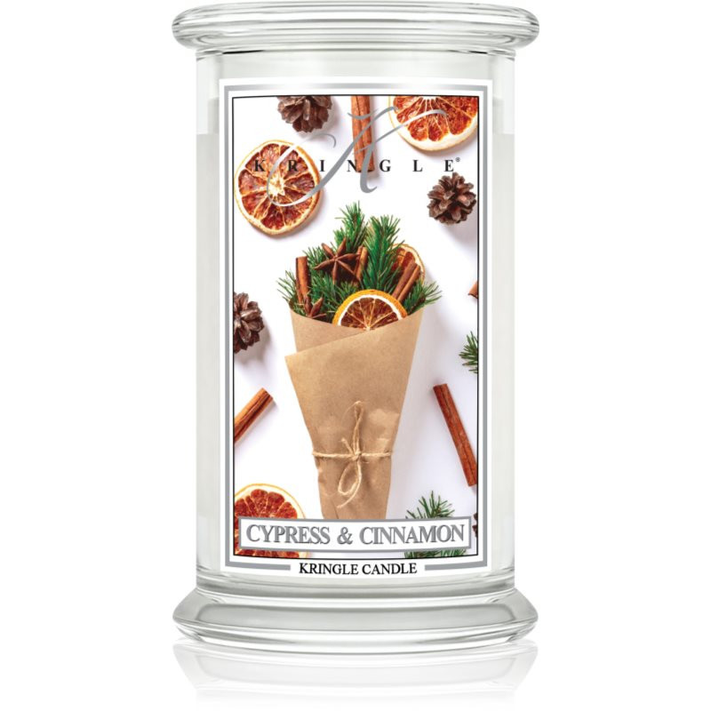 Kringle Candle Cypress & Cinnamon vonná sviečka 624 g