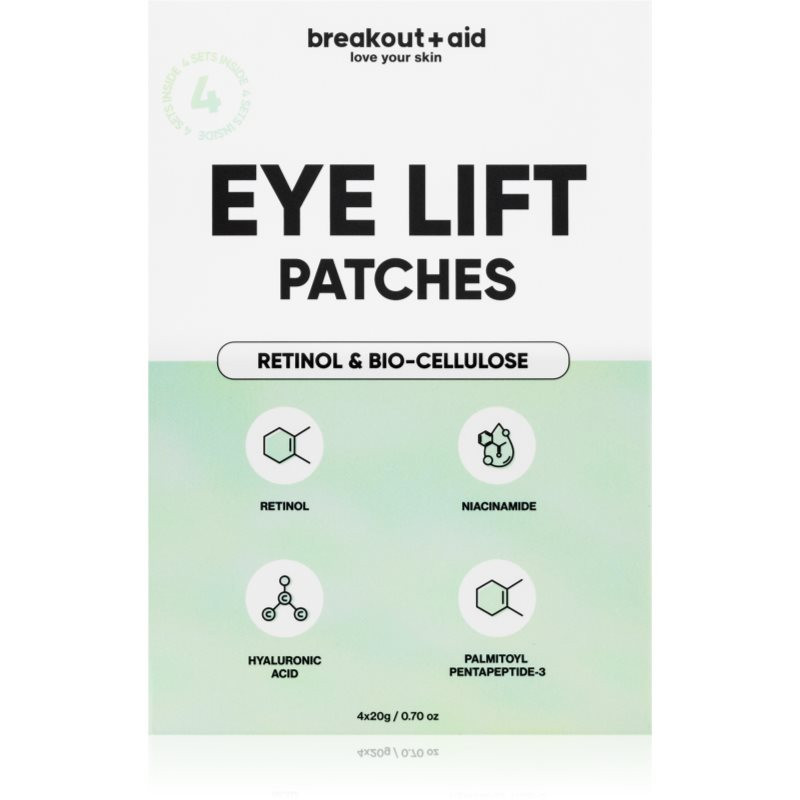 My White Secret Breakout+aid Eye Lift Patches náplasti pod oči proti vráskam s retinolom 4 ks