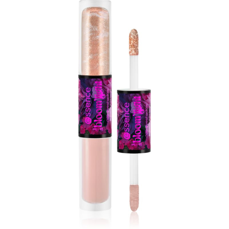 essence in the bloom'light tekuté očné tiene duo odtieň 01 Dreamin' In the Twilight 3,4 g