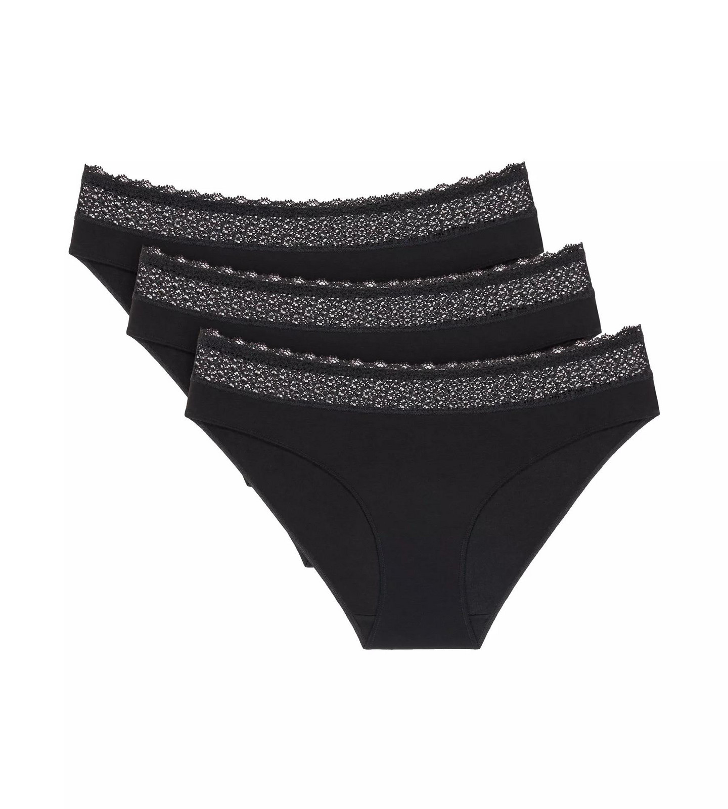 Dámske nohavičky Feel of Modal Tai 3P - BLACK - čierna 0004 - TRIUMPH BLACK S
