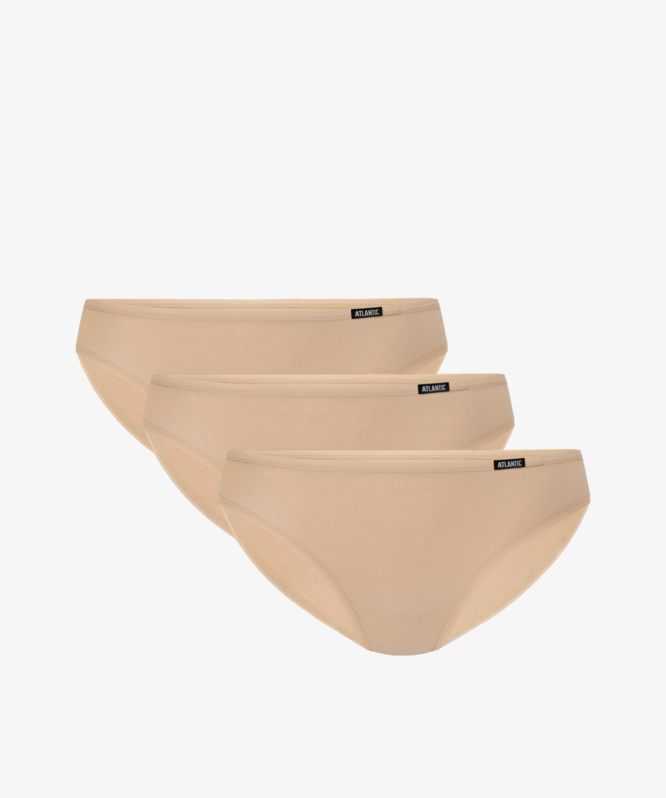 Dámské kalhotky Sport ATLANTIC 3Pack - béžové S