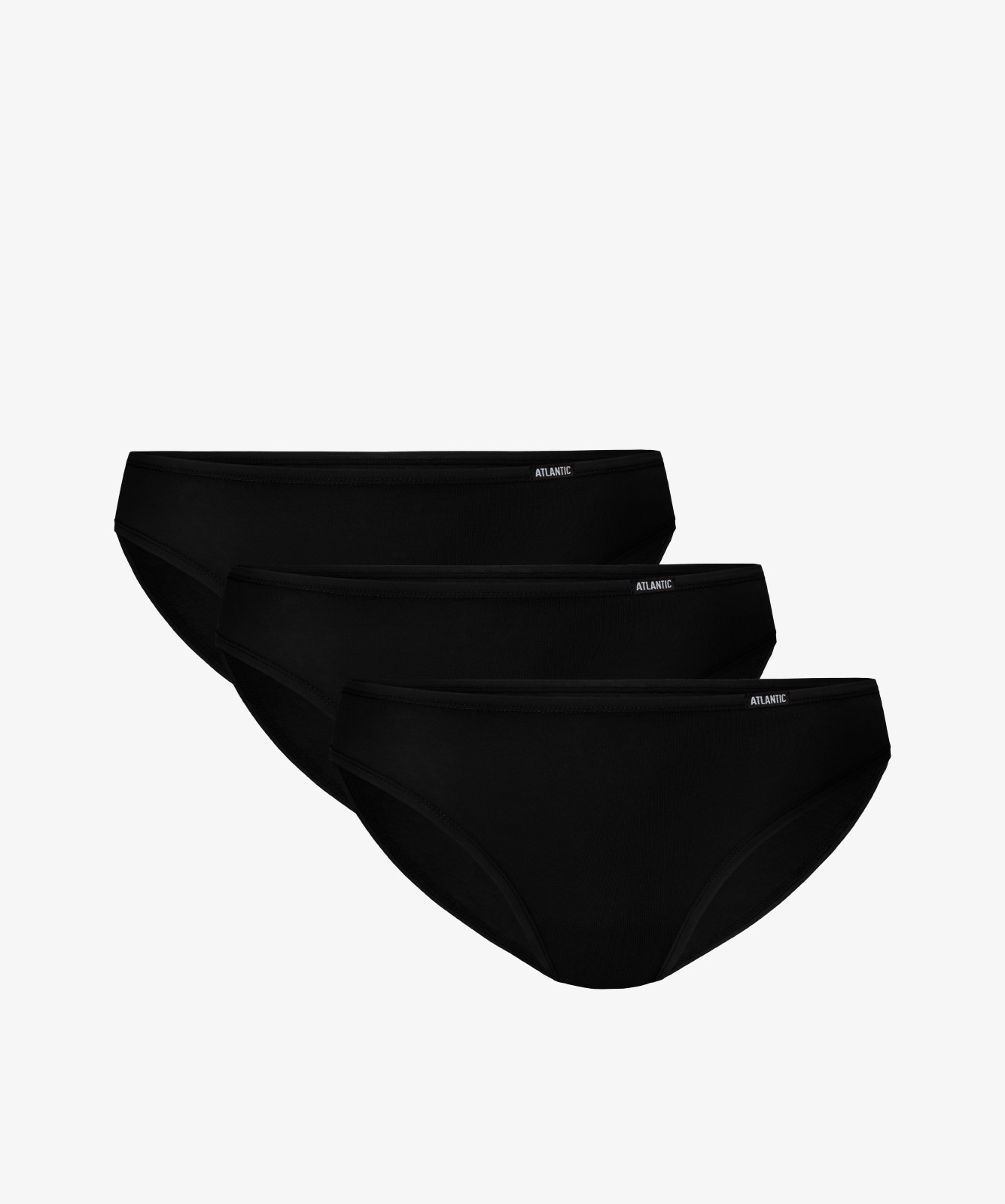 Dámske športové nohavičky ATLANTIC 3Pack - čierne S