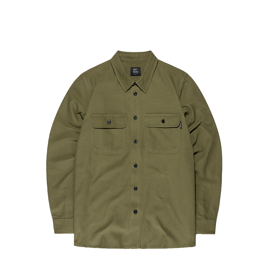Košeľa pánska Vintage Industries Baron - olivová, XL