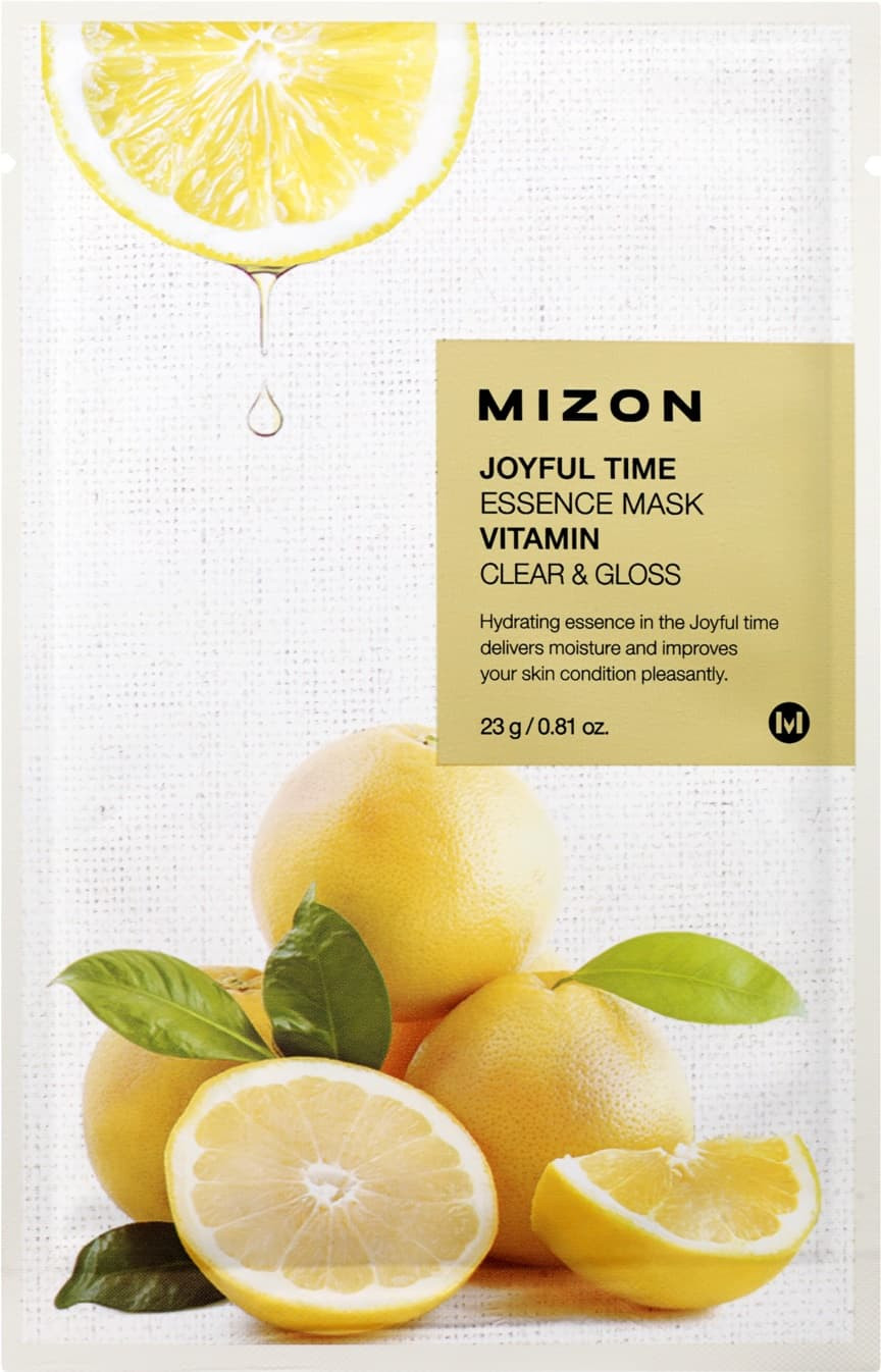 MIZON Joyful Time essence mask vitamin plátienková maska s čistiacim a osviežujúcim účinkom 23 g