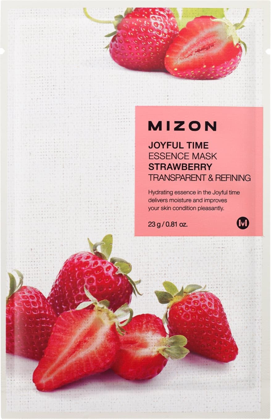MIZON Joyful Time Plátienková 3D maska s jahodami 23 g