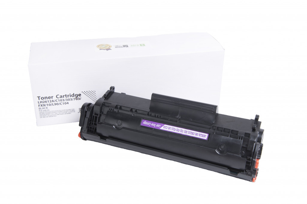 HP kompatibilná tonerová náplň Q2612A, 0263B002, FX10, 7616A005, CRG703, 2000 listov (Orink white box), čierna