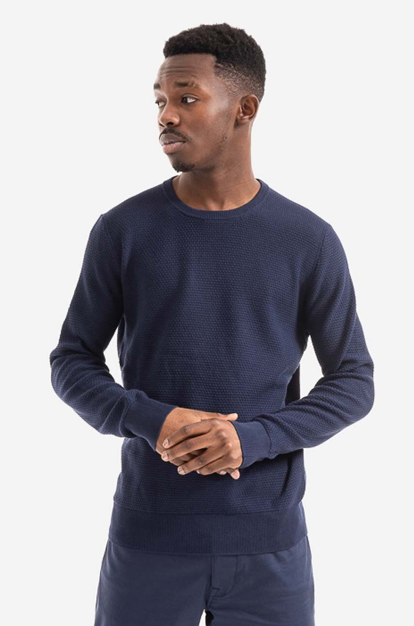 Sveter Polo Ralph Lauren Coolmax Longsleeve Crewneck 781862820001-navy, pánsky, tmavomodrá farba