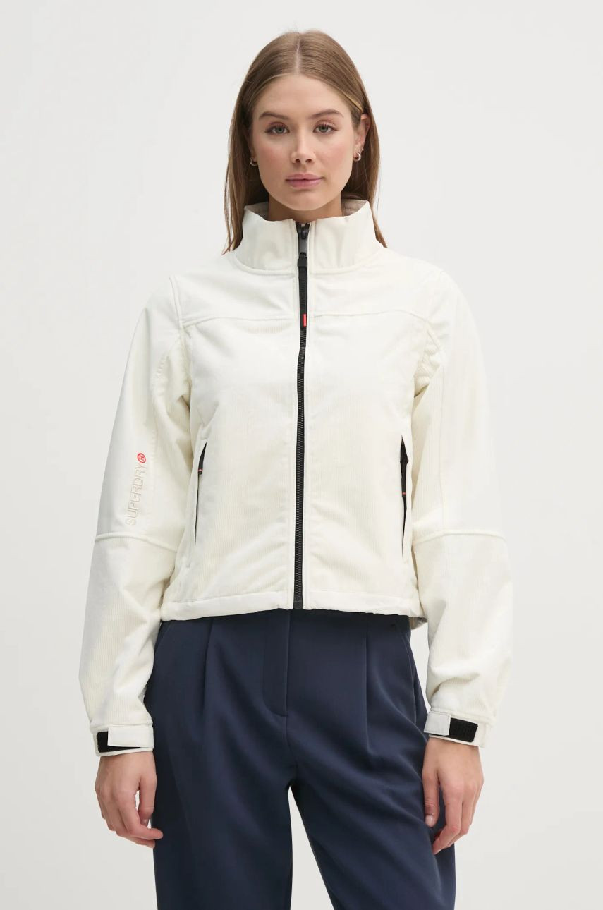 Bunda Superdry dámska, béžová farba, prechodná, W5011745A-71D