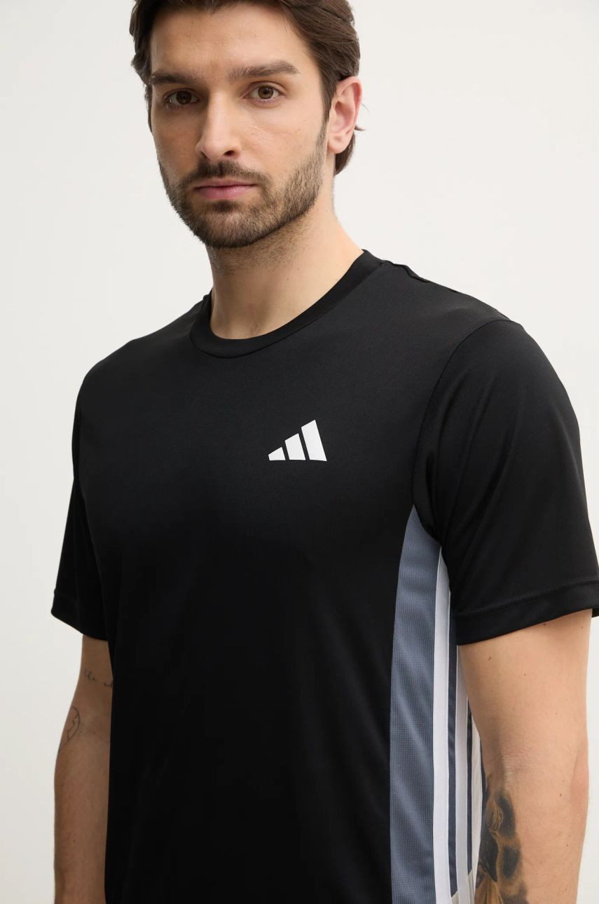 Tréningové tričko adidas Performance Essential čierna farba, s nášivkou, JI8397