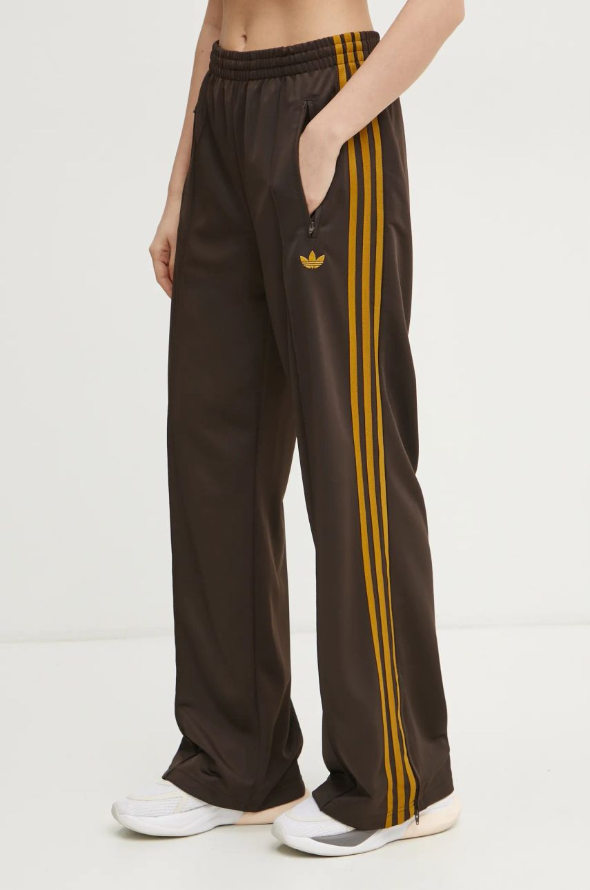 Tepláky adidas Originals Firebird hnedá farba, vzorované, JP2311