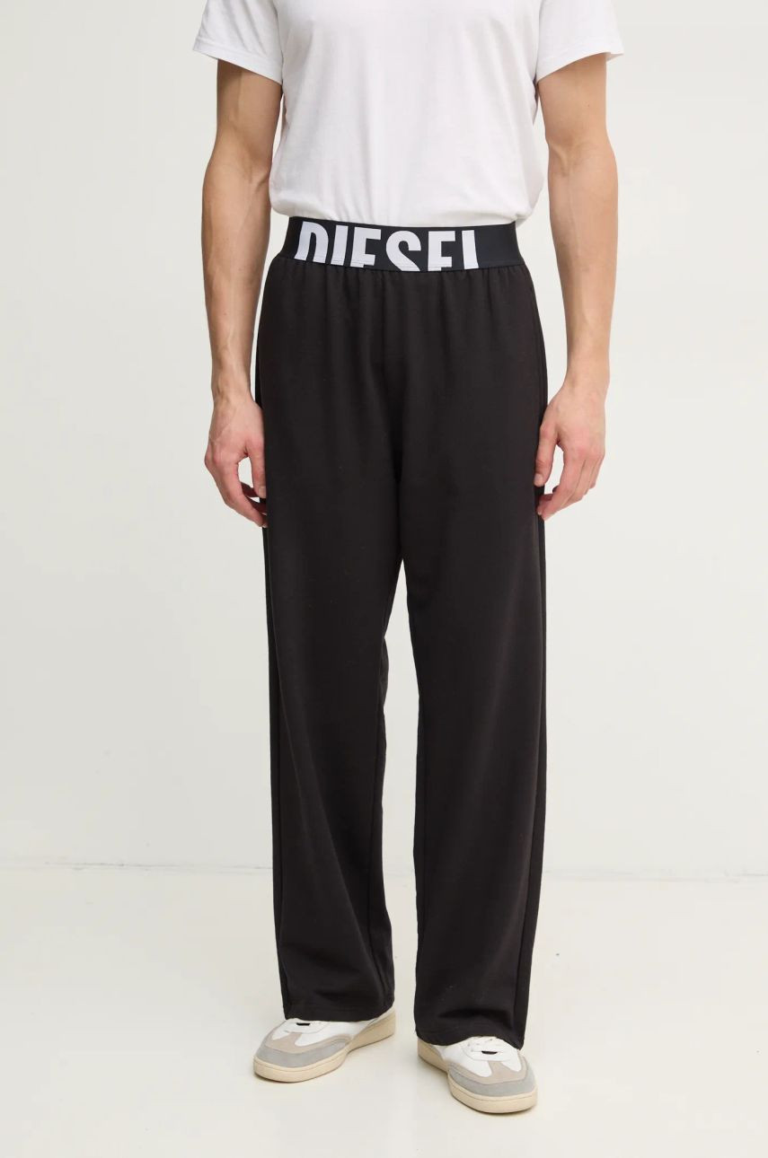 Tepláky Diesel NOLAN-D-POP TROUSERS čierna farba, jednofarebné, A17681.0DCBK