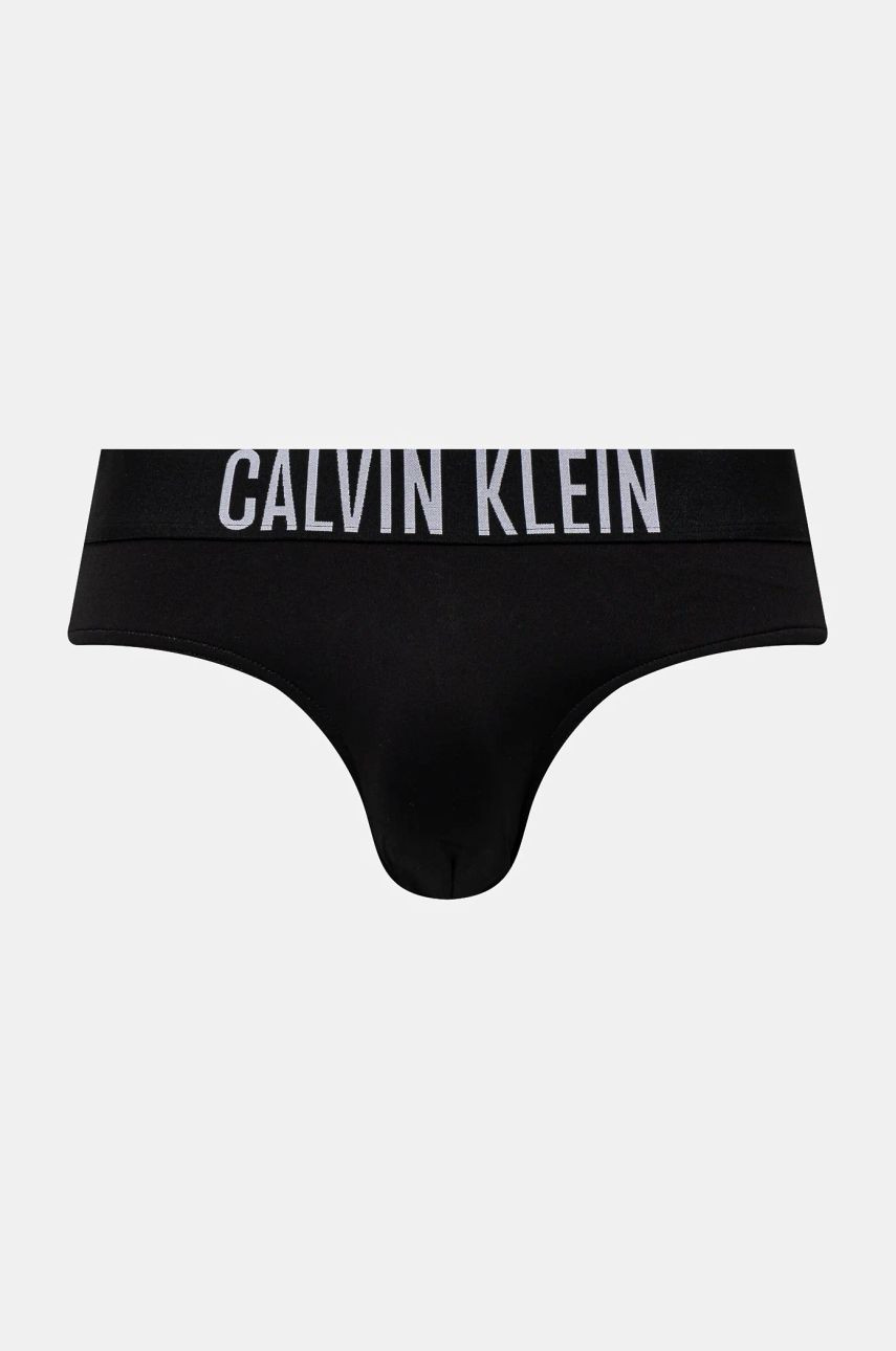Plavky Calvin Klein čierna farba, KM0KM01097