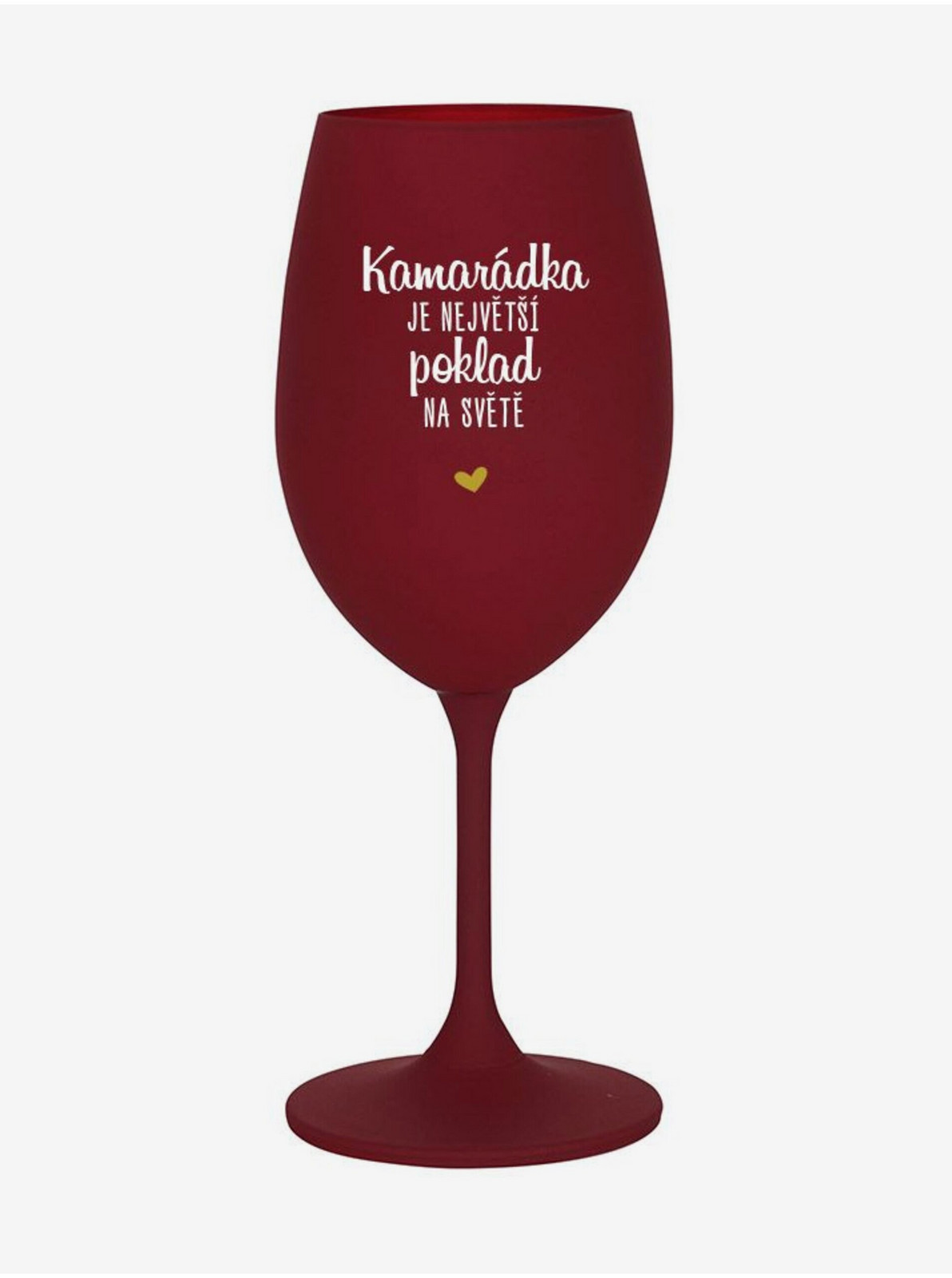 KAMARÁDKA JE NAJVÄČŠÍ POKLAD NA SVETE - bordo poháre na víno 350 ml