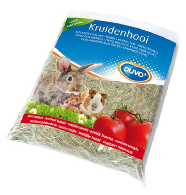 Seno DUVO+ bylinkové so sušenými paradajkami pre králiky a hlodavce 500g
