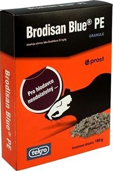 Rodenticid BRODISAN BLUE PE granule 150g