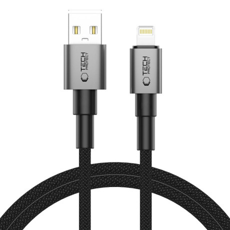 Tech-Protect Ultraboost DNA kábel USB / Lightning 15W / 2.4A 1m, šedý
