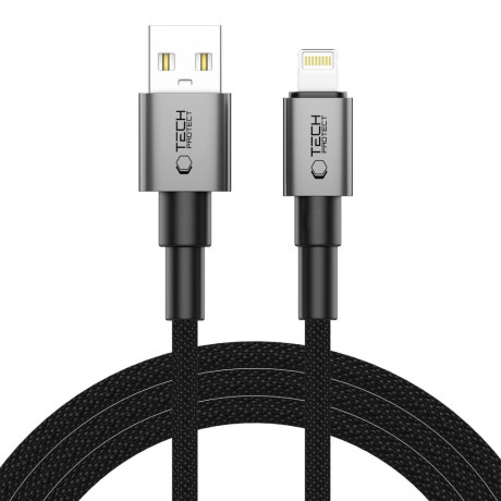 Tech-Protect Ultraboost DNA kábel USB / Lightning 15W / 2.4A 2m, šedý