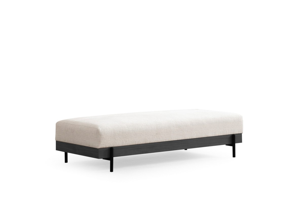 Taburet ETI 158 cm bílý/černý