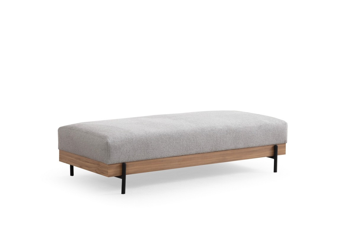 Taburet ETI 158 cm šedý/dub přírodní