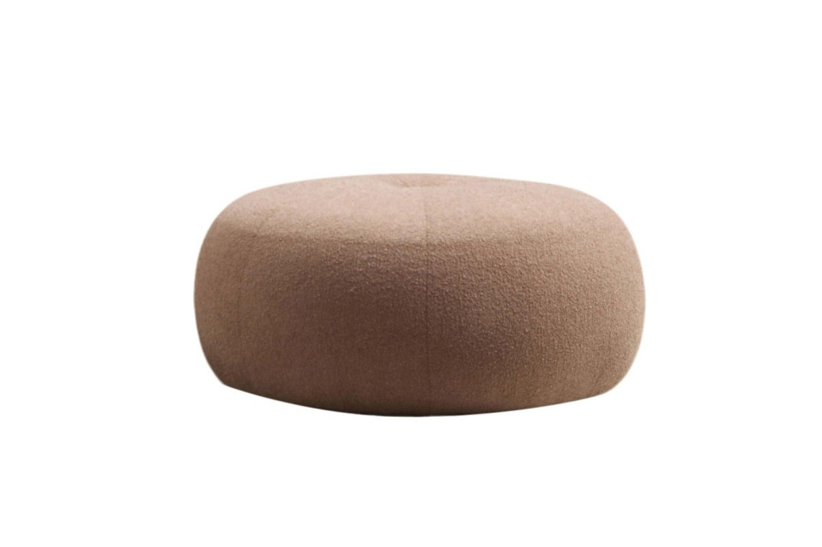 Taburet TINA bouclé cappuccino