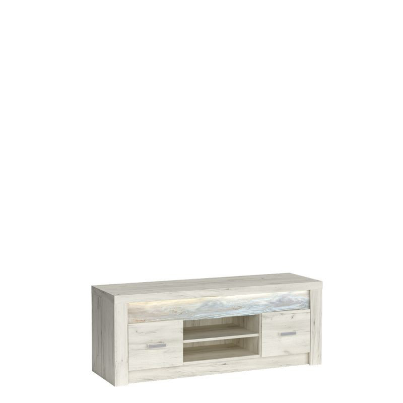 TV stolek Indianapolis 137 cm dub craft bílý
