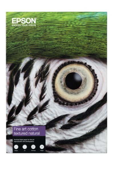 EPSON paper A4- 300g/m2 - 25 listov - Fine Art Cotton Textured Natural