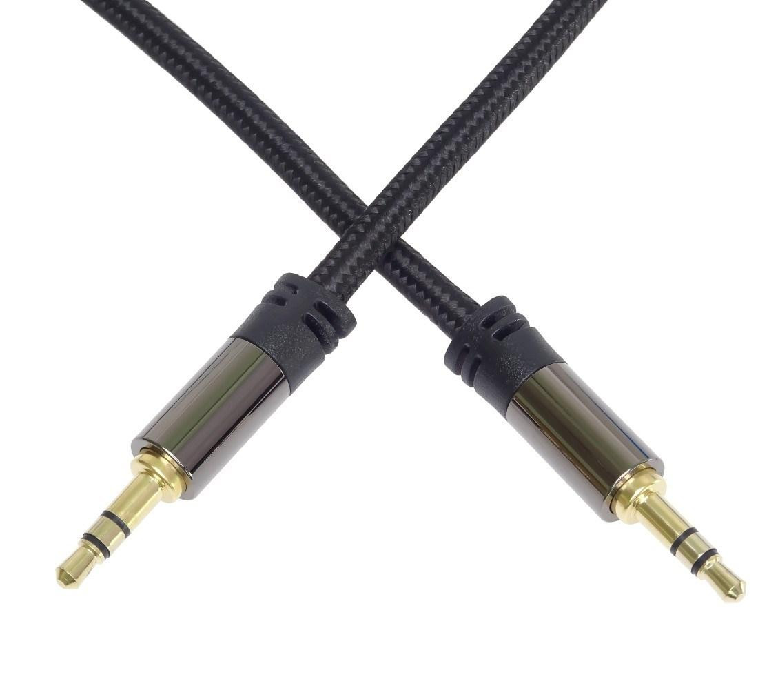 PREMIUMCORD kábel, tienený, Jack 3.5mm - Jack 3.5mm M/M 1, 5m