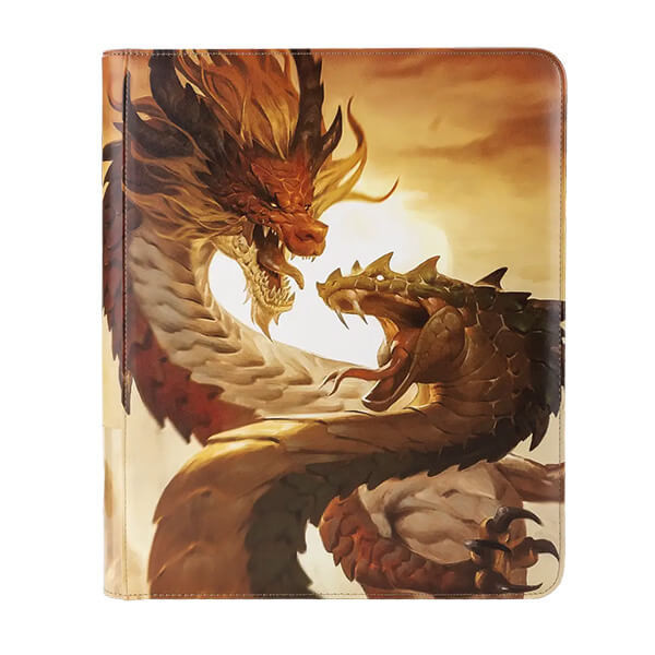 Dragon Shield Krúžkové album na karty Dragon Shield Codex Zipster Binder - Wood Snake