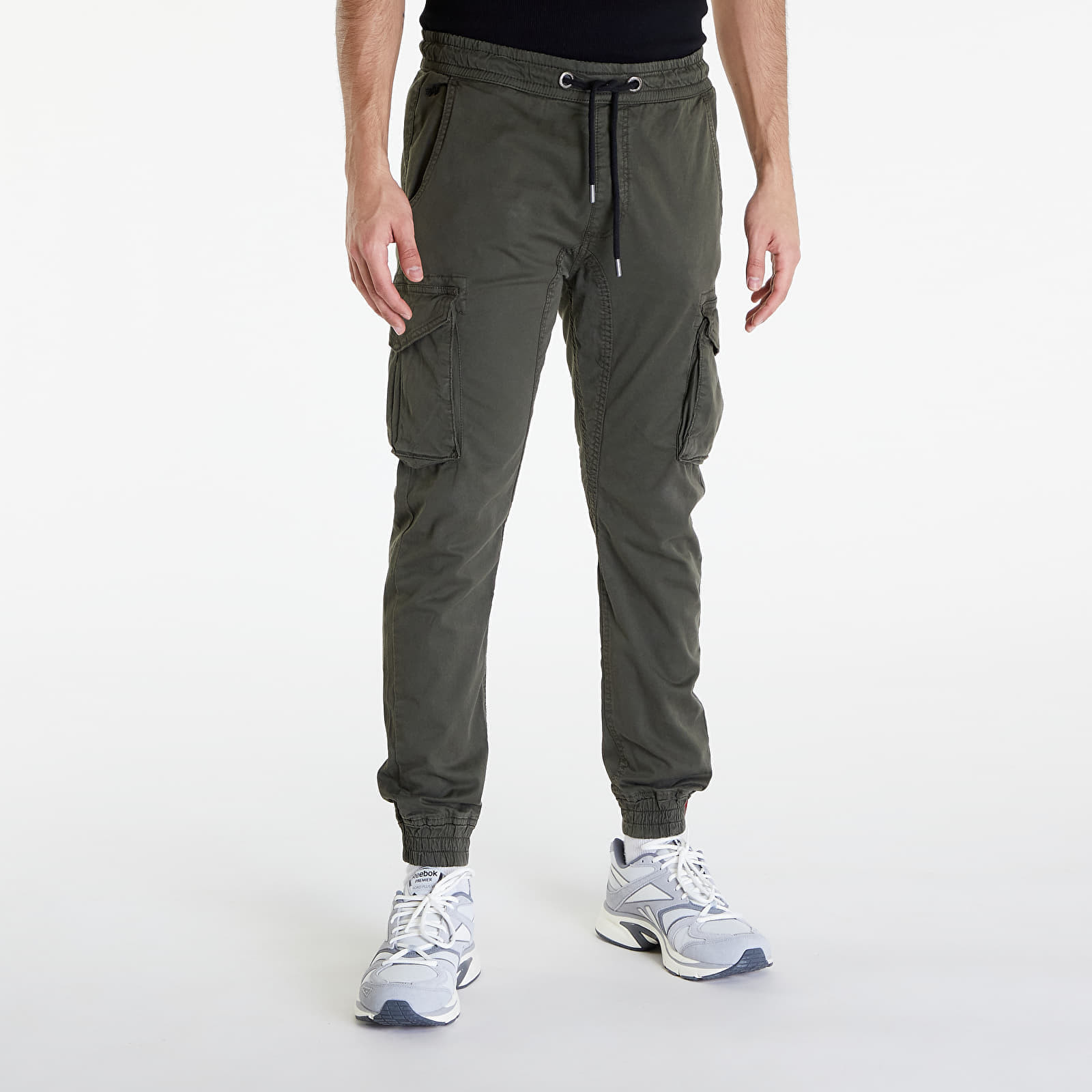 Kalhoty Alpha Industries Cotton Twill Jogger Grey/ Black S