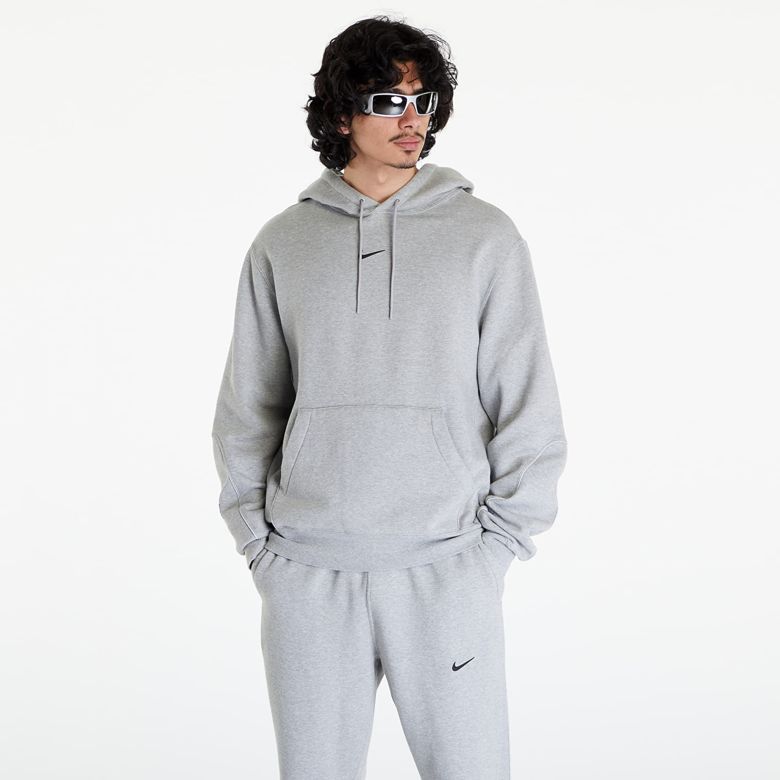 Mikina Nike x NOCTA Men's Fleece Hoodie Dk Grey Heather/ Matte Silver/ Black M