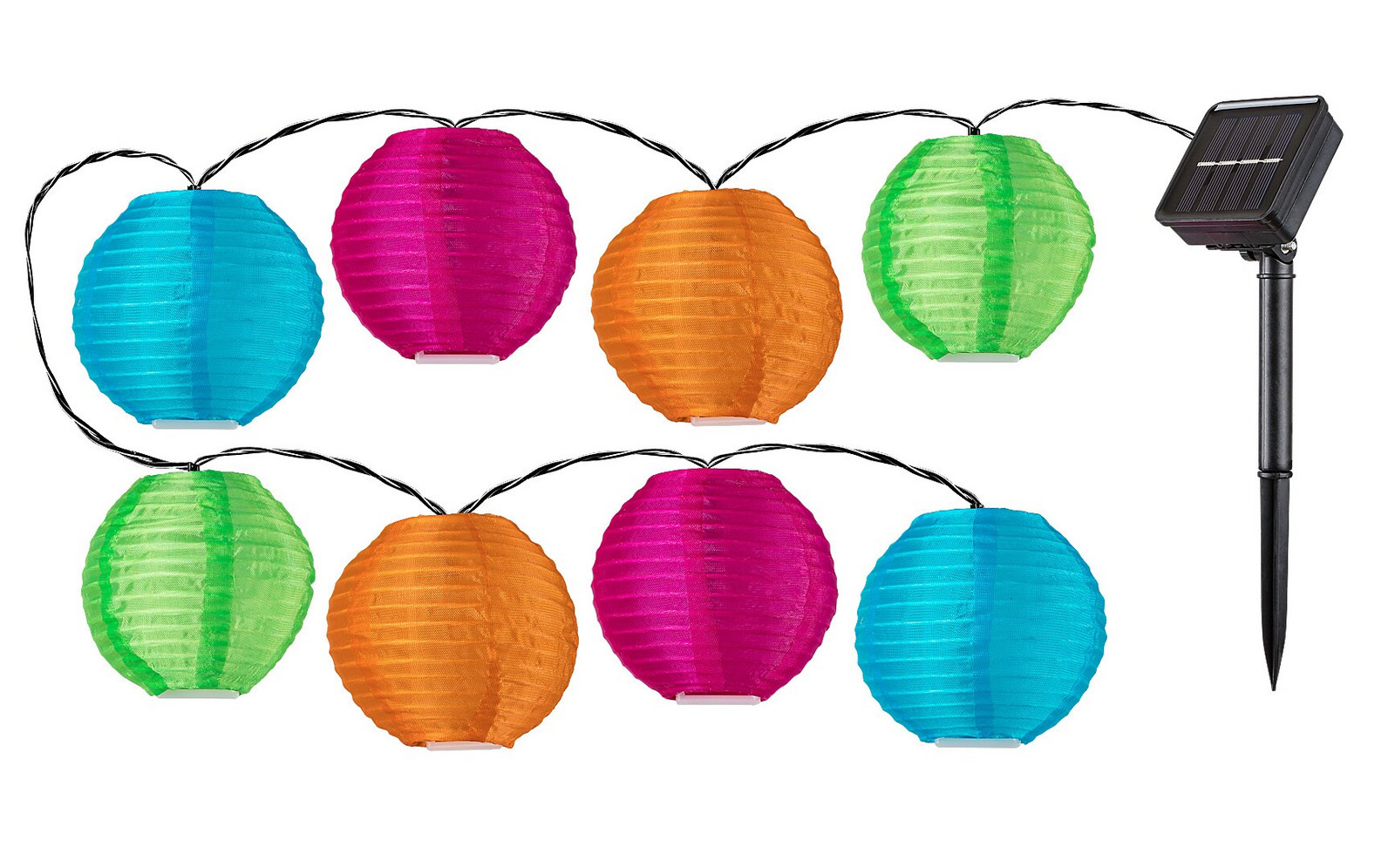 Rabalux Dekoratívny solárny LED svetelný reťaz Titu 4,3m 8x LED 0,48W IP44 77048