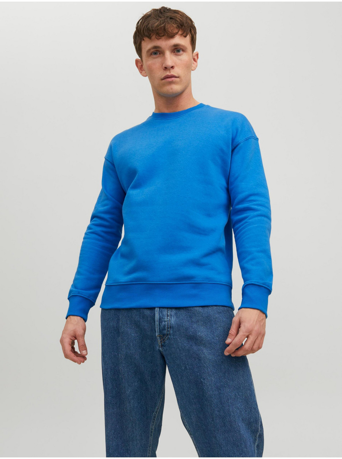 Modrá pánska basic mikina Jack & Jones Star