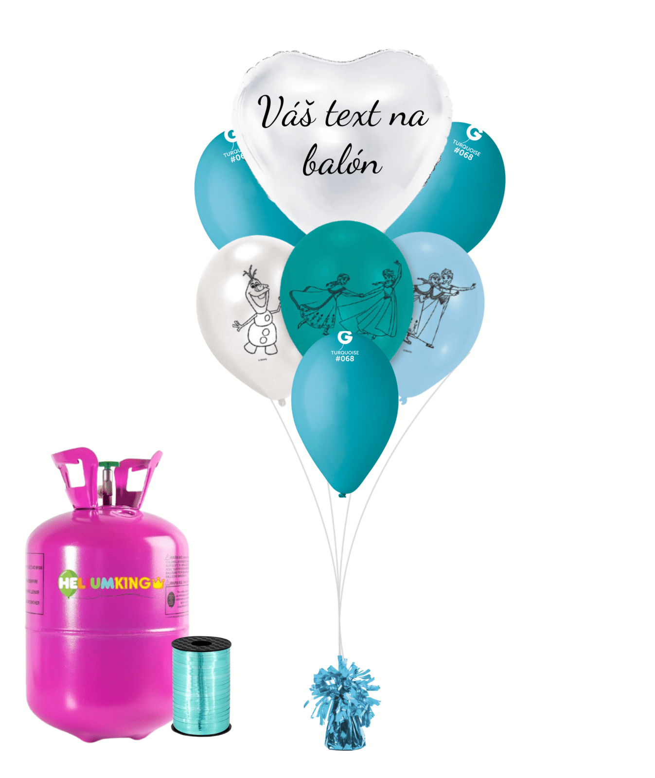 Personal Personalizovaný hélium párty set - Frozen 19 ks