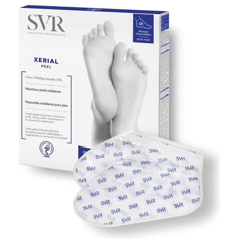 SVR Xérial Exfoliating Foot Mask exfoliačné ponožky pre zjemnenie a hydratáciu pokožky nôh 1 ks
