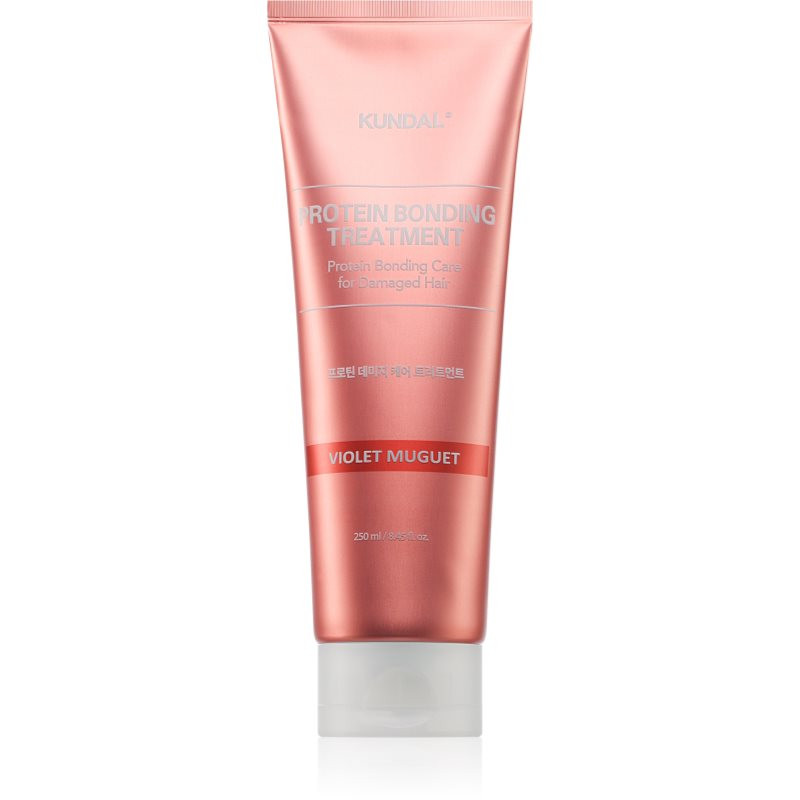 KUNDAL Protein Bonding Care Treatment komplexná starostlivosť pre suché a poškodené vlasy s vôňou Violet Muguet 250 ml