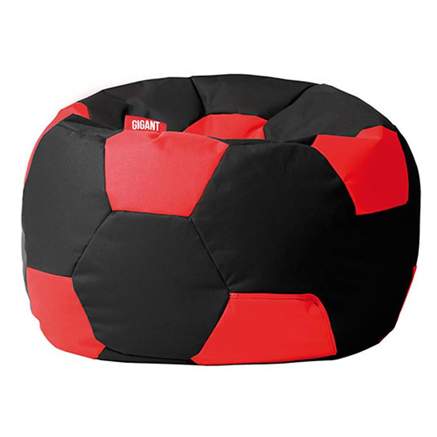 Sedací vak lopta Kodura čierno-červený