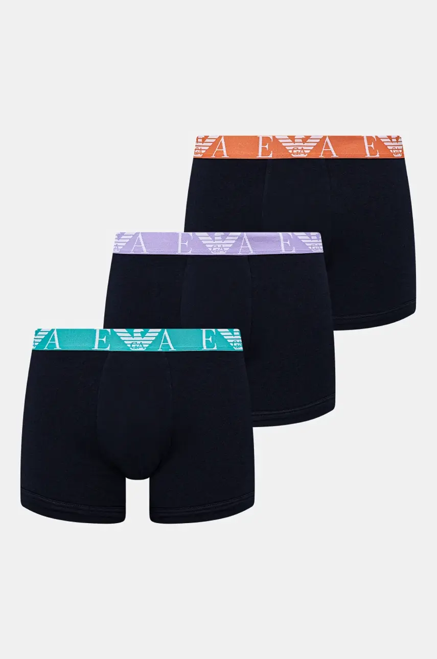 Boxerky Emporio Armani Underwear pánske, tmavomodrá farba, EM000259 AF10778