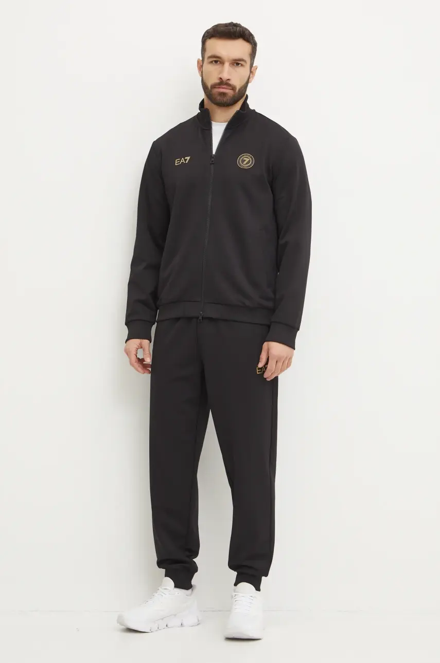 Tepláková súprava EA7 Emporio Armani pánsks, čierna farba, AF13526.7M000554