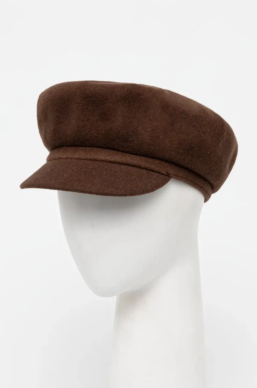 Vlnená čiapka Kangol WOOL SPITFIRE hnedá farba, vlnený, 0259BC.TB274