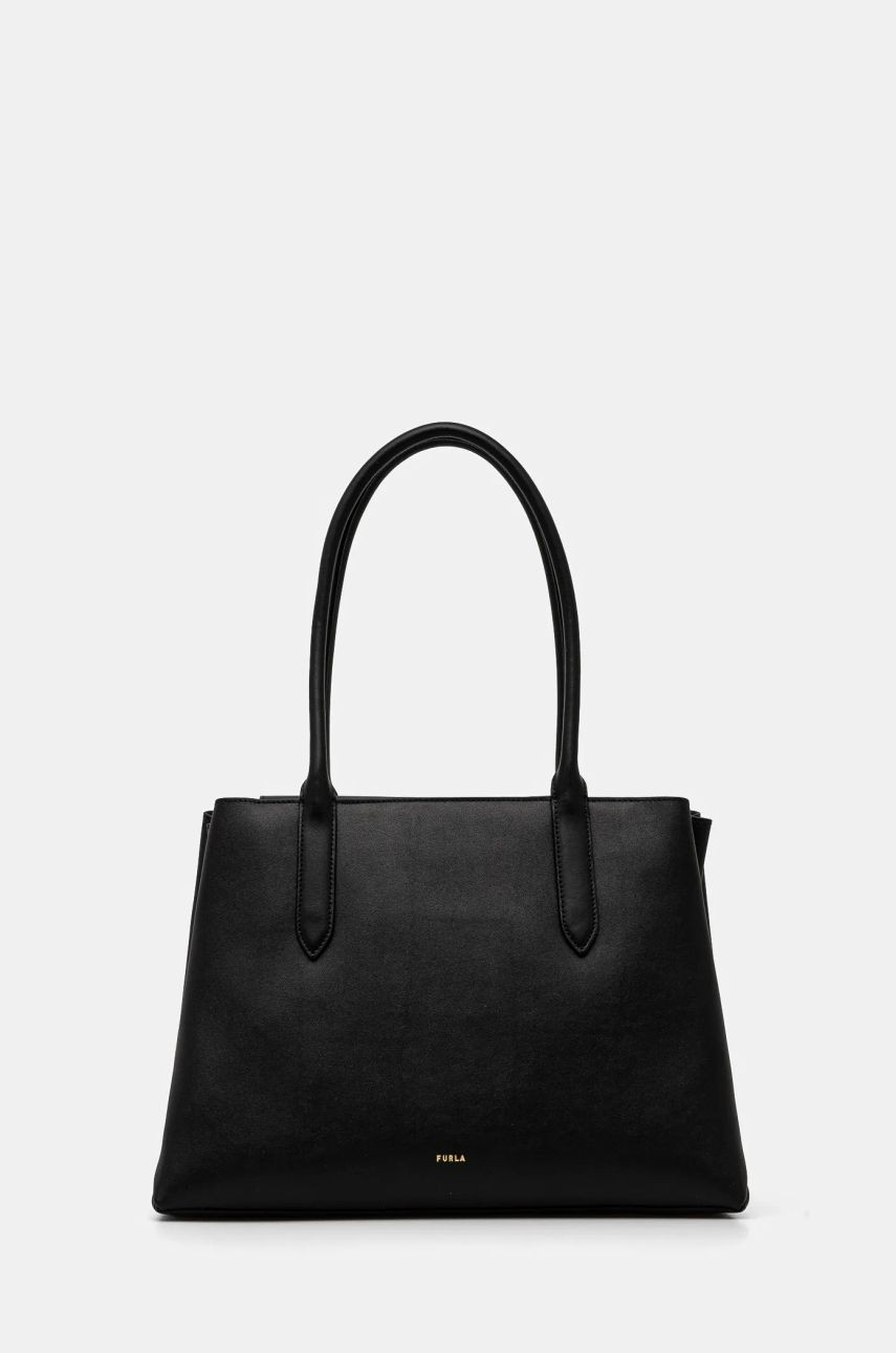 Kožená kabelka Furla čierna farba, WB01530 BX3169 3924S