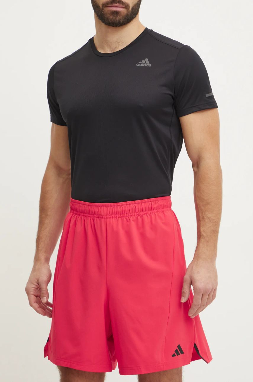 Tréningové šortky adidas Performance Designed for Training červená farba, JP4940