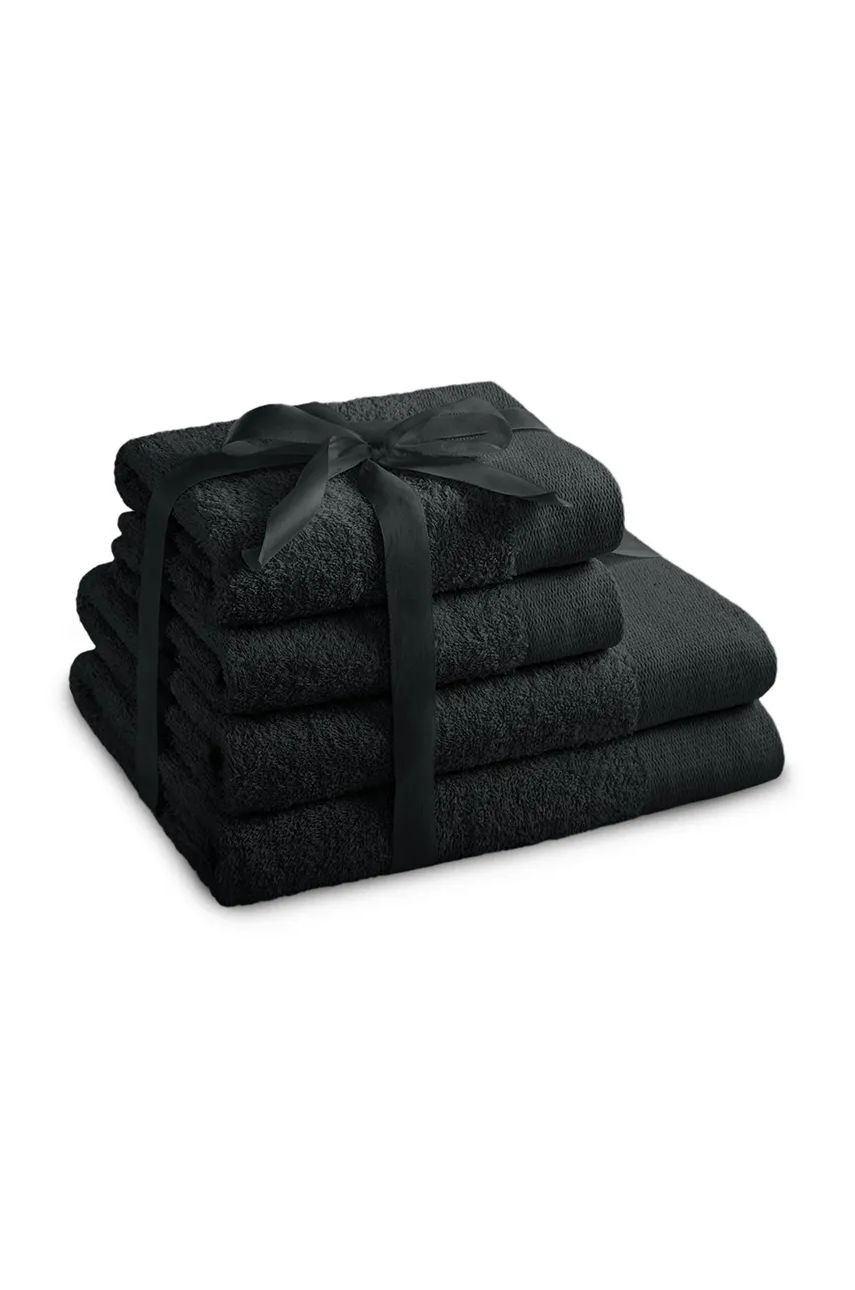 Sada uterákov home & lifestyle Amari 4-pak čierna farba