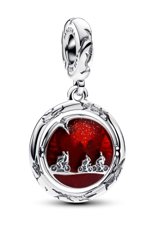 Pandora Strieborný prívesok svietiaci v tme Upside Down Stranger Things 793563C01