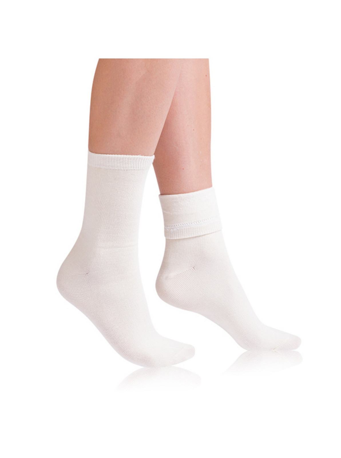 WINTER SOCKS - Dámske zimné ponožky - smotanová