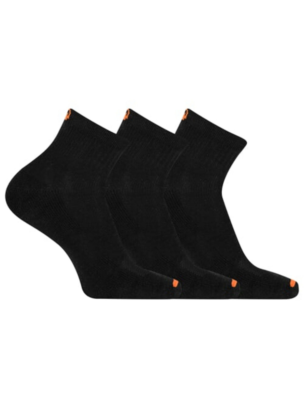 merrell ponožky MEA33565Q3B2 BLACK CUSHIONED COTTON QUARTER (3 packs) black S/M MERRELL PONOŽKY