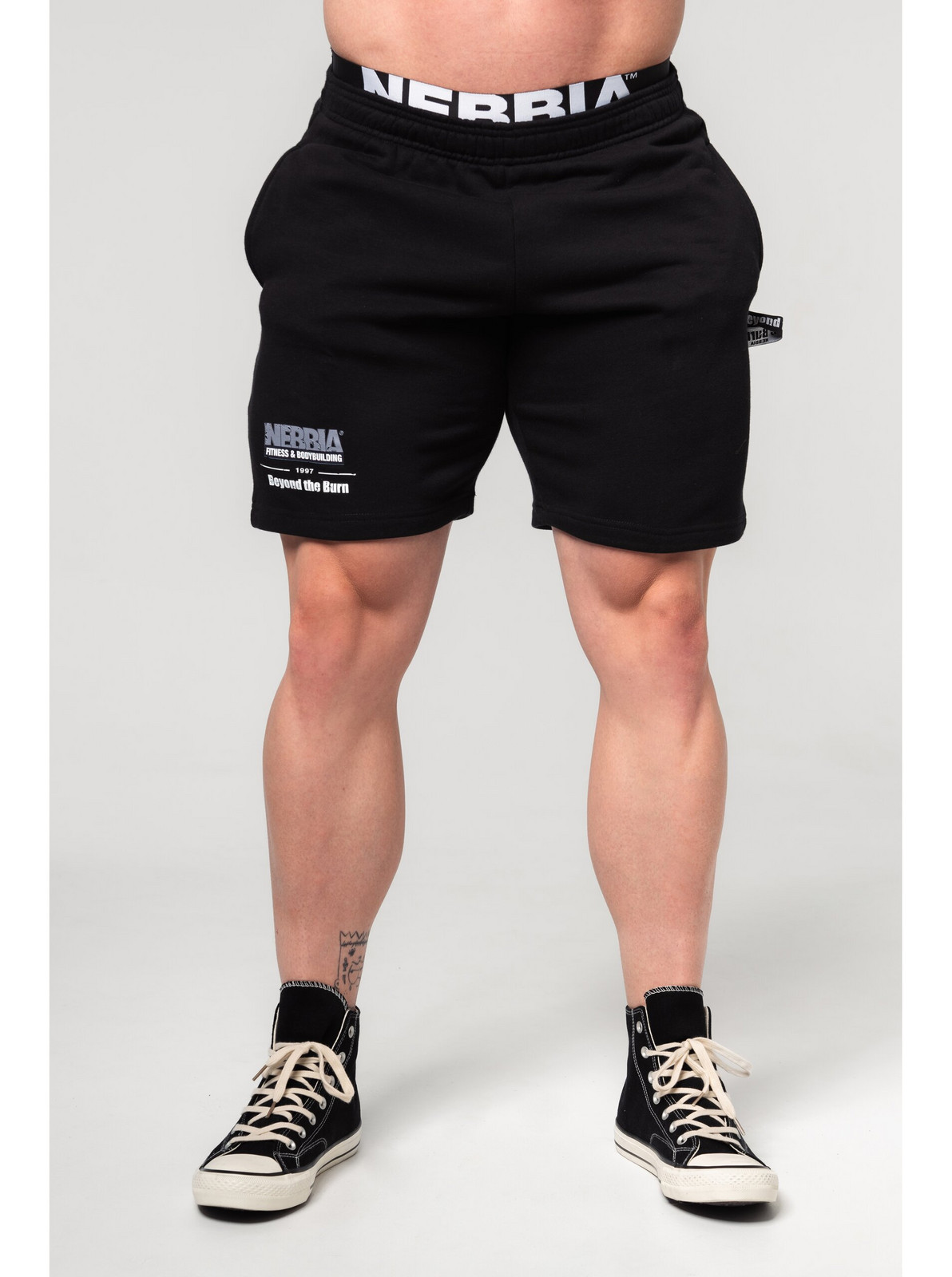 Teplákové kraťasy GYM BRO 352 M, black