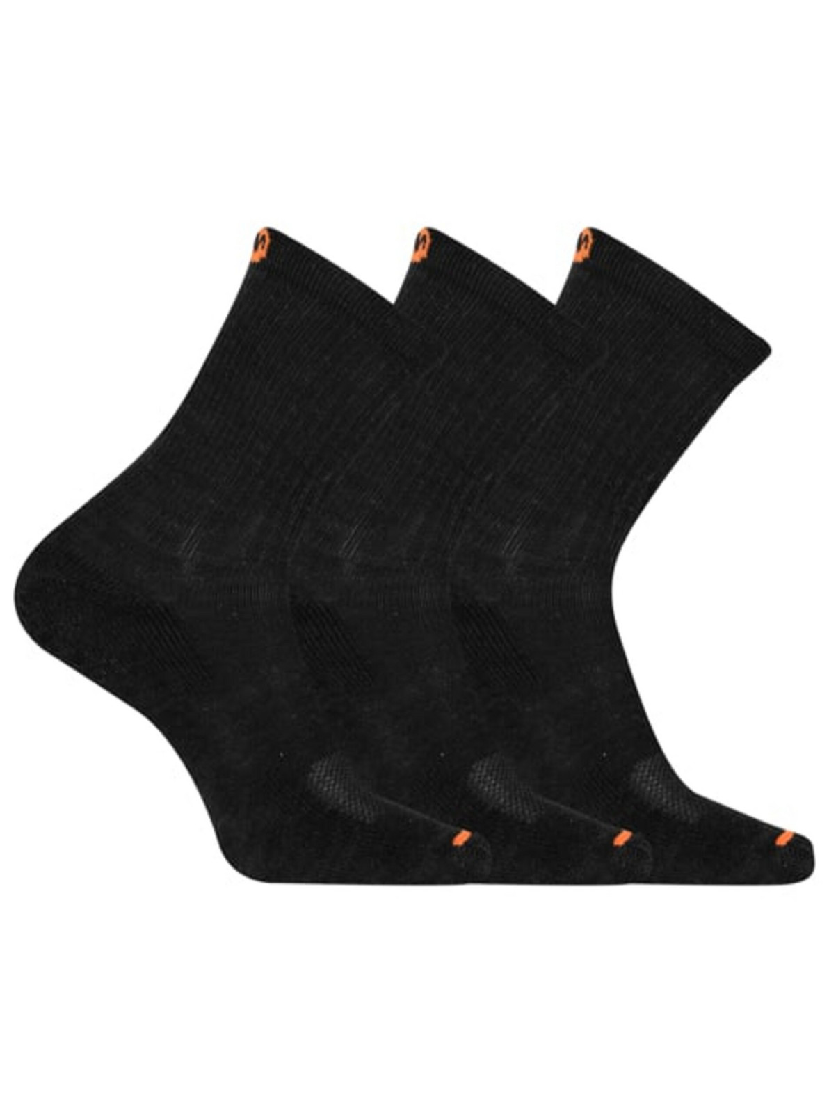 merrell ponožky MEA33564C3B2 BLACK CUSHIONED COTTON CREW (3 packs) black S/M MERRELL PONOŽKY