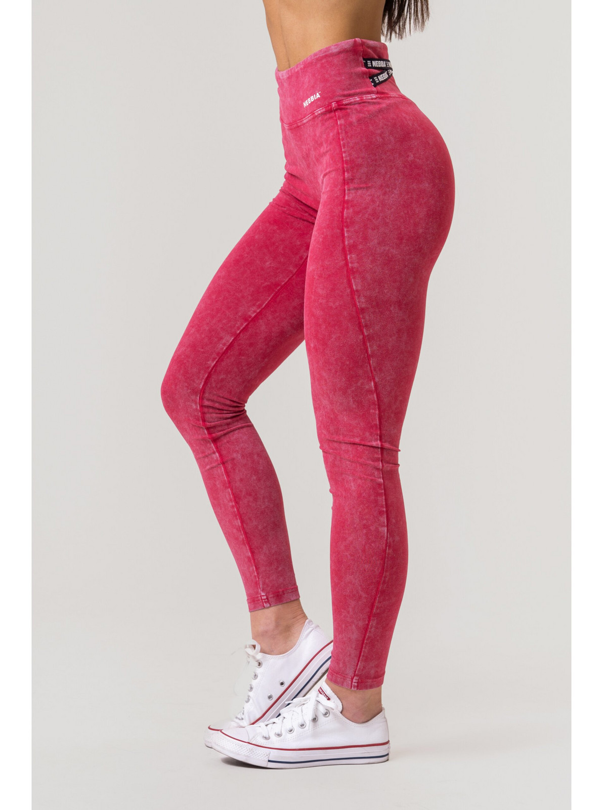 Washed legíny s vysokým pásom LEGACY 777 XS,red