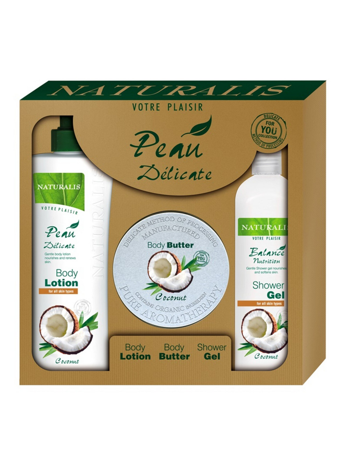 Naturalis darčeková sada - Kokos 1200 ml UNION COSMETIC, s.r.o.